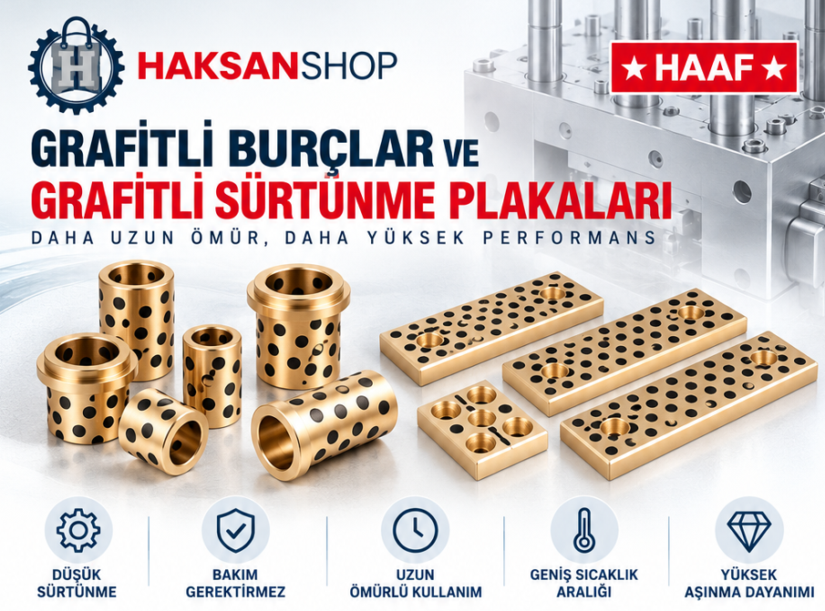 Grafitli Burçlar ve Grafitli Sürtünme Plakaları: Teknik Özellikleri, Avantajları ve Kullanım Alanları