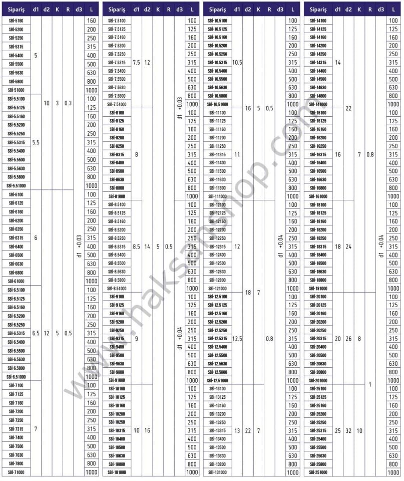 Plastik Enjeksiyon Silindir Başlı İtici Pim