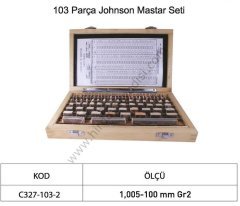 Johnson Mastarı ÇİN 103 PARÇA JOHNSON MASTAR SETİ ÇİN E11107