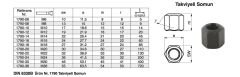 Nr.1790 Takviyeli Somun M 14 TAKVİYELİ SOMUN ER-EL 1790-14