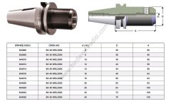 SK Tipi VELDON Takım Tutucu SK50 25 X 80