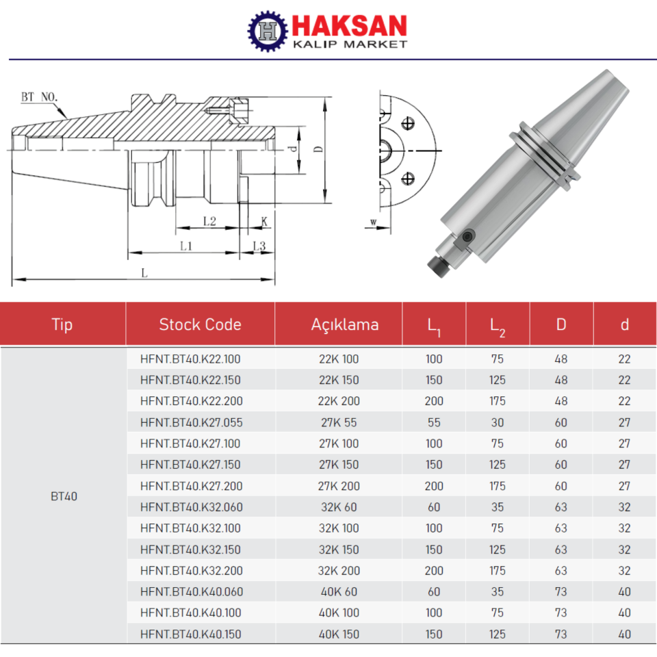 BT40 ALIN KAMALI TAKIM TUTUCULAR