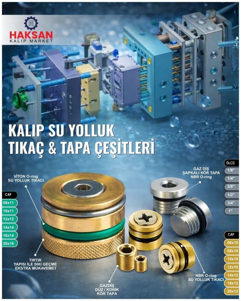 Oringli ve Viton Su Yolluk Tıkaçları