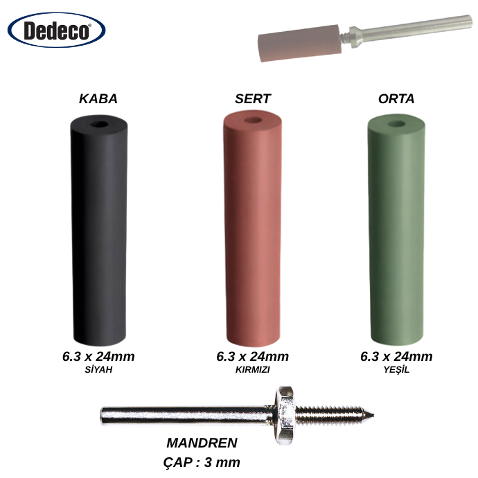 DEDECO SİLİNDİR PARLATMA LASTİĞİ