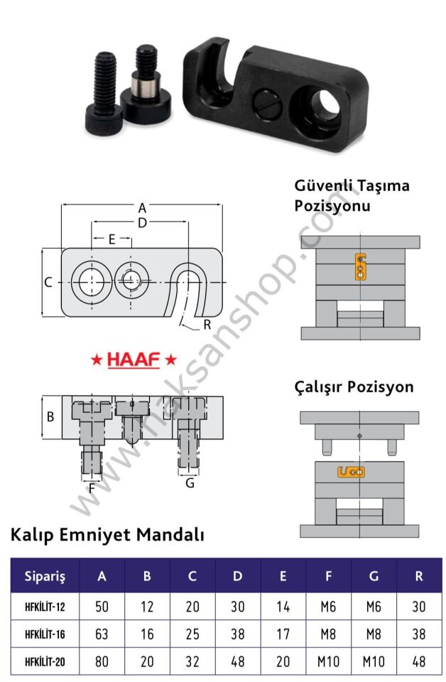 Kalıp Emniyet Mandalı