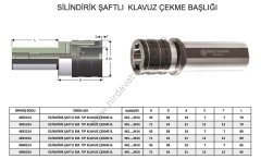 Kılavuz Mak. Sil. Şaftlı Emniyetli Pens Tutucu Adaptör SİL.Ş32 M5/M22