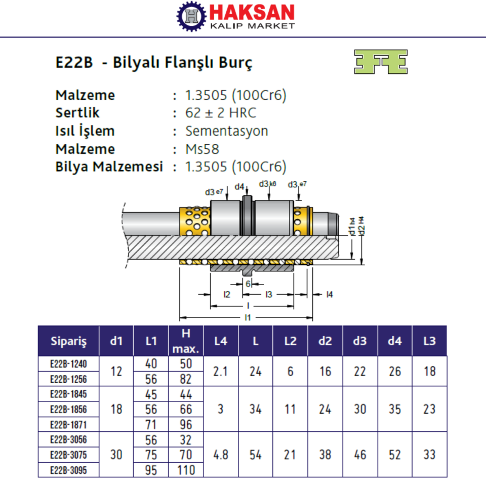 BİLYALI BURÇ TAKIM E22B