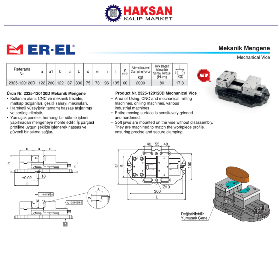 2325-120120D MEKANİK MENGENE EREL