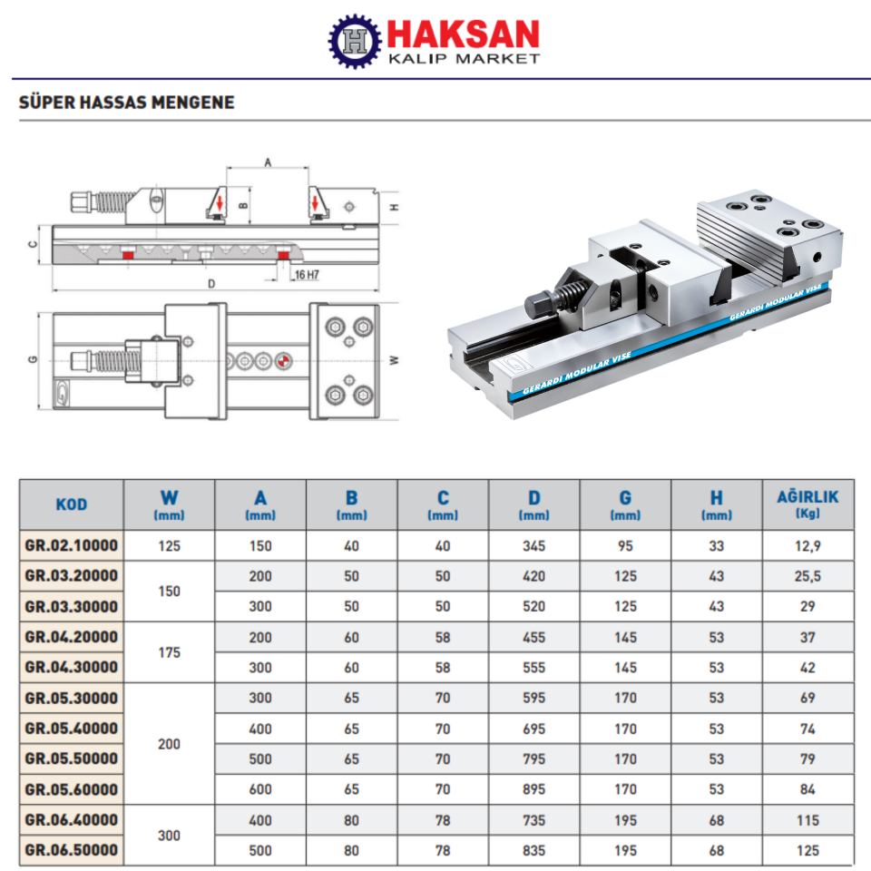Gerardi Süper Hassas Cnc Mengenesi
