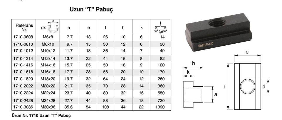 Nr.1710 Uzun -T- Pabuç