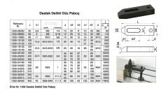 Nr.1330 Destek Delikli Düz Pabuç M 6 - 50
