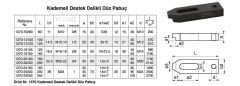 Nr.1370 Kademeli Destek Delikli Düz Pabuç M20-M22 - 160