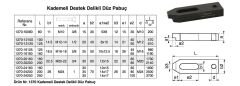 Nr.1370 Kademeli Destek Delikli Düz Pabuç
