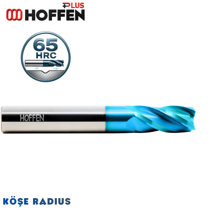 65HRC 4 AĞIZLI KÖŞE RADİUS FREZE NANO BLUE