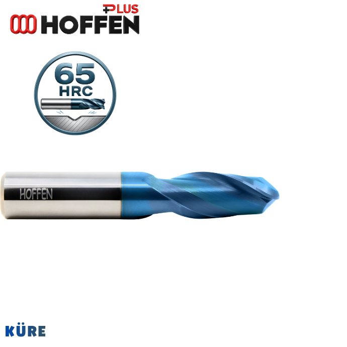 65HRC 2 AĞIZLI KÜRE KARBÜR FREZE NANO BLUE