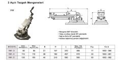 VW Serisi / 3 Açılı Mengene-Açılı Freze Mengenesi 132 x 140 ÜÇ AÇILI FREZE MENGENESİ VW-5