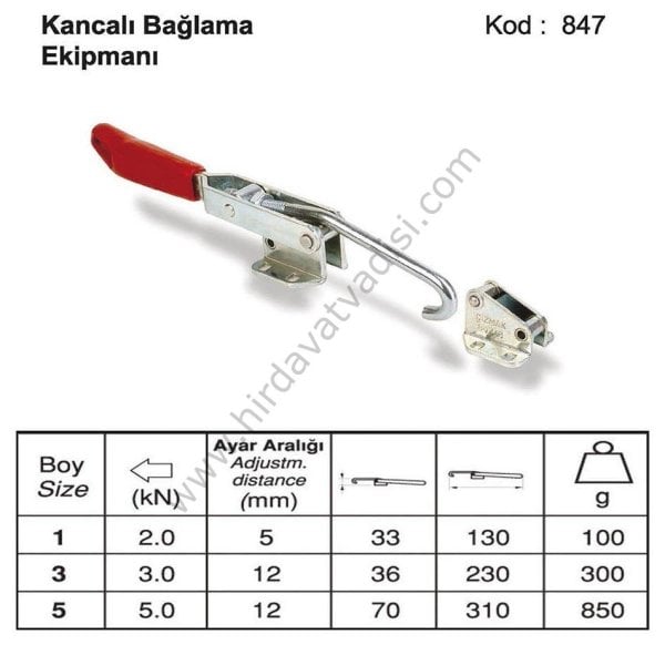 Kancalı Bağlama Ekipmanı