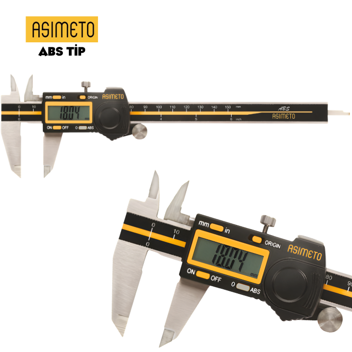 ASIMETO ABS TİP DİJİTAL KUMPAS