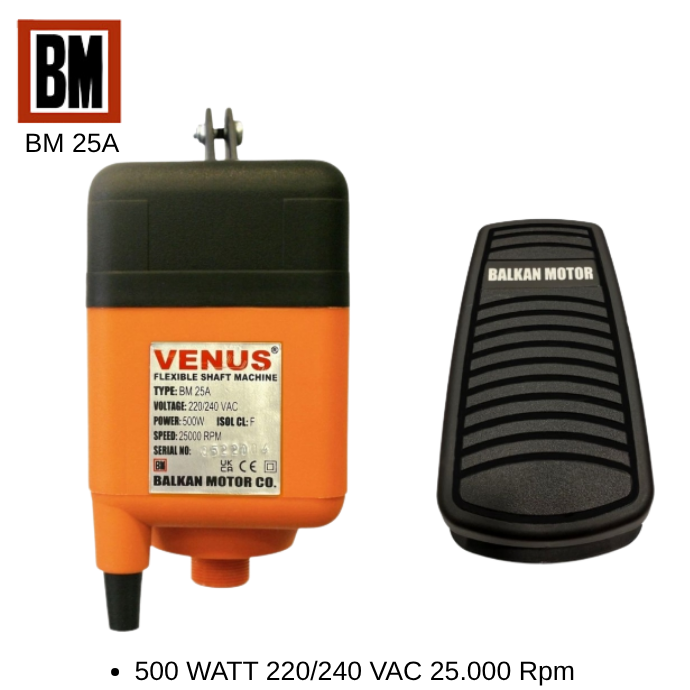 BALKAN BM 25A SPİRAL MOTOR 500W / 25.000Rpm
