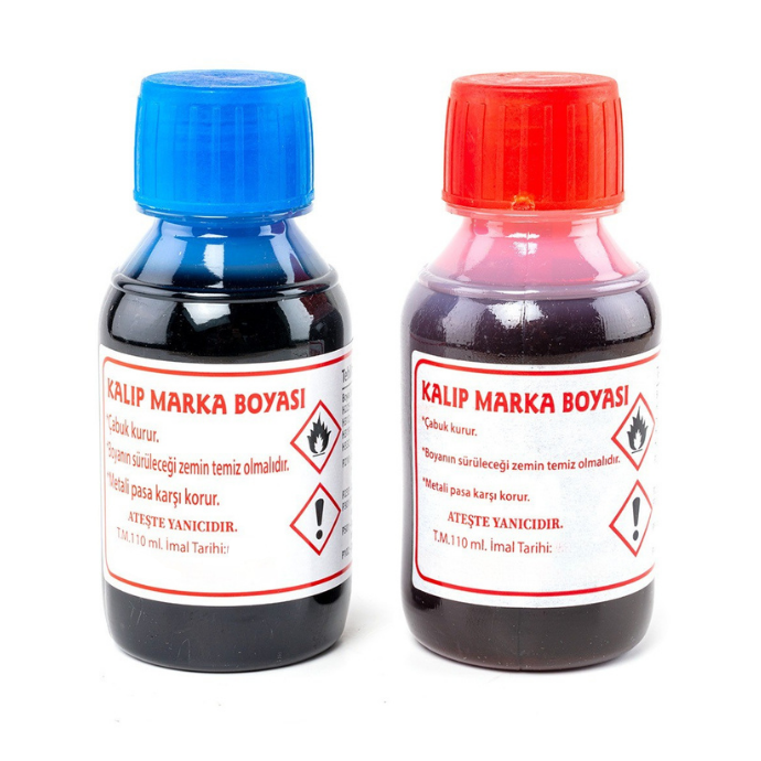 Kalıp Marka Boyası Kırmızı & Mavi