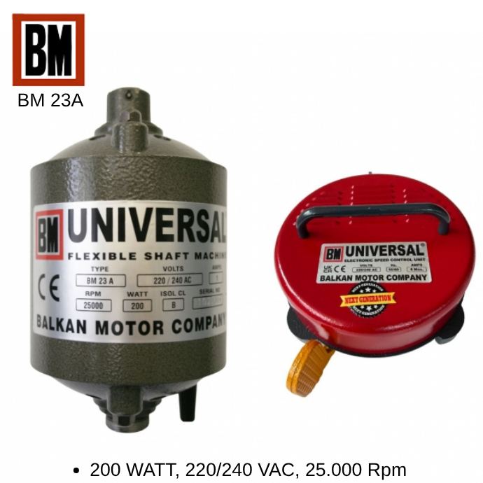BALKAN BM 23A SPİRAL MOTOR 200W / 25.000Rpm