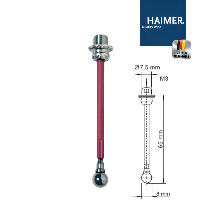 Haimer Mekanik 3D Tester ve Yedek Uçlar UZUN UÇ 8MM (12880)