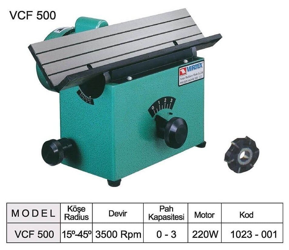 VCF-500 / 15~45° Pah Kırma Makinası VCF-500
