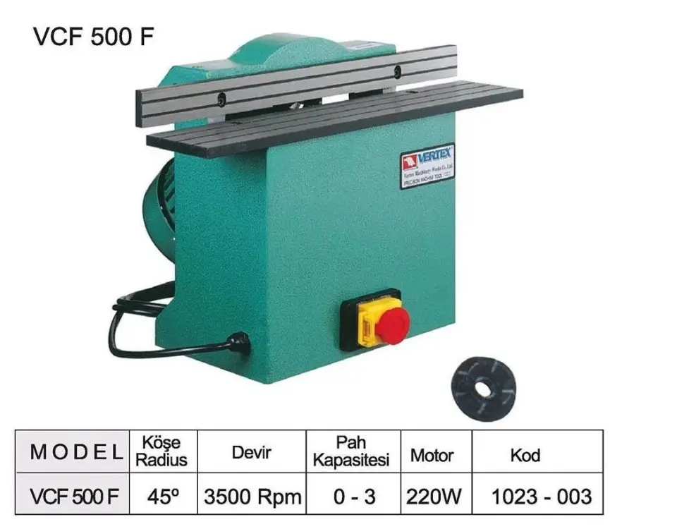 VCF-500 / 15~45° Pah Kırma Makinası VCF-500F