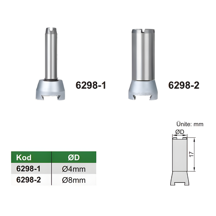 Insize 6298 Komparatör Saati İçin Kelepçe
