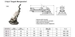 VW Serisi / 3 Açılı Mengene-Açılı Freze Mengenesi