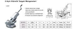 VHT Serisi / 2 Açılı Hidrolik Mengene