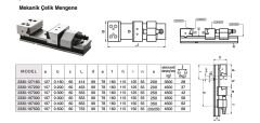 Mekanik Çelik Hassas Taşlanmış Cnc Mengenesi 2330 197 - 500