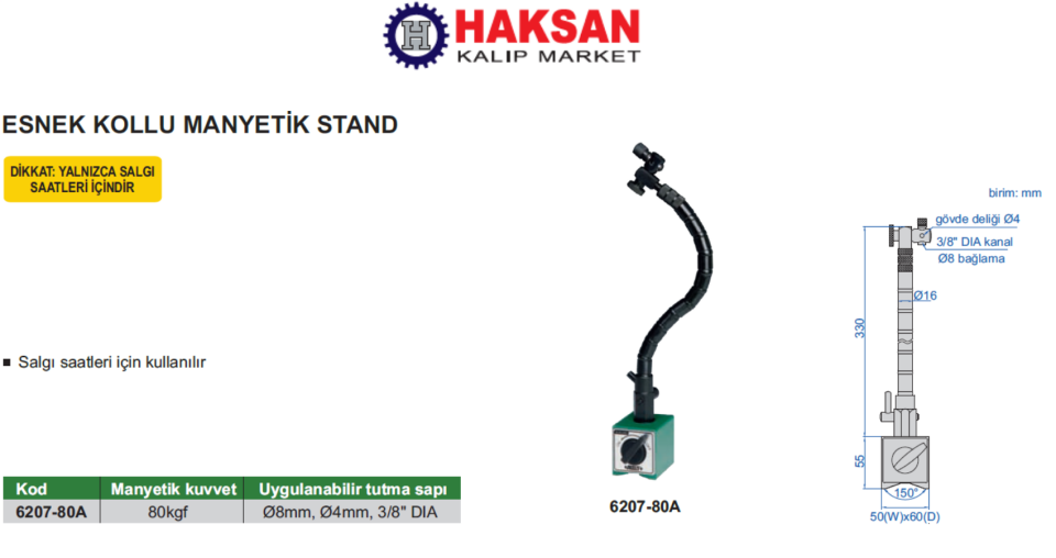 6207-80A - Flexible Ayak