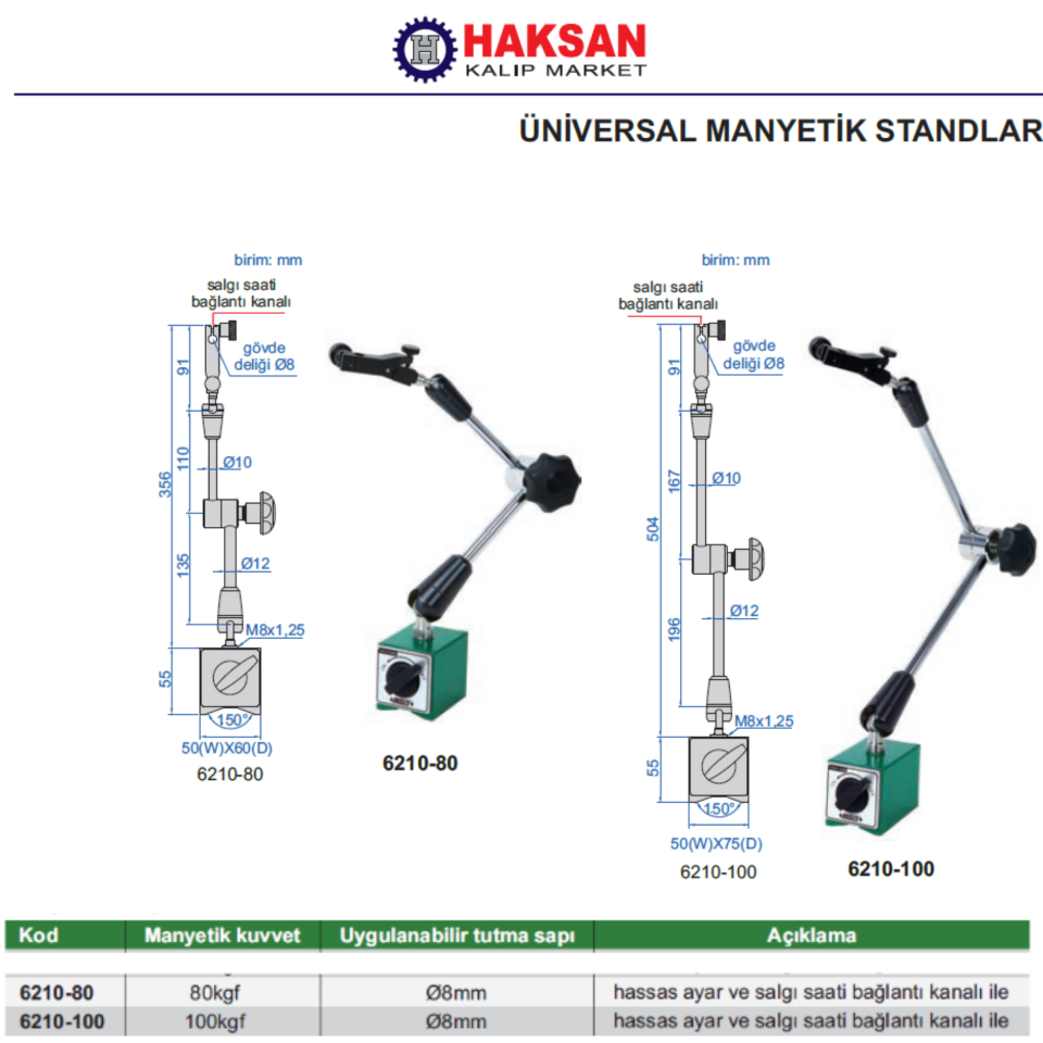 Üniversal Manyetik Ayak 6210