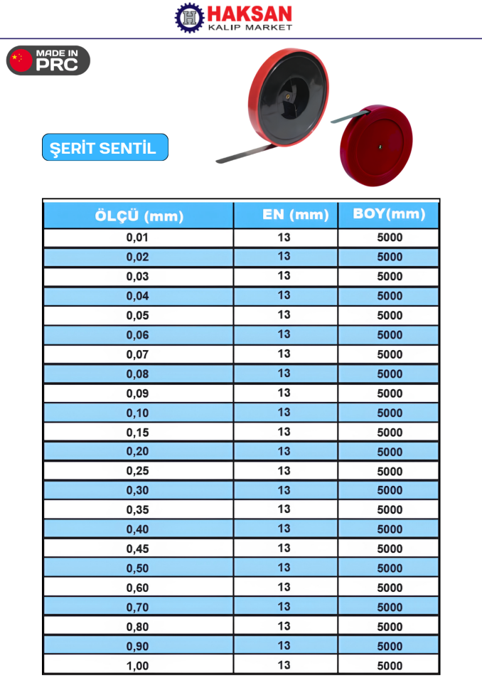 EKONOMİK FİLLER ŞERİT SENTİL 5MT