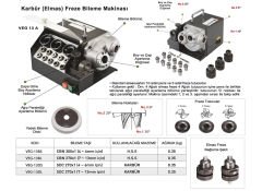 KARBÜR FREZE BİLEME MAKİNASI VEG13 A