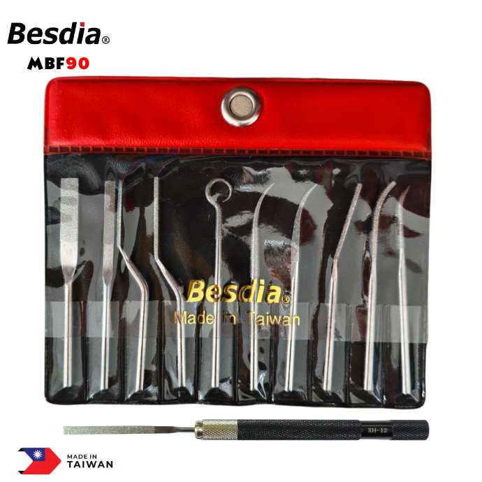 Elmas Eğe Seti 10'lu BESDİA MBF90