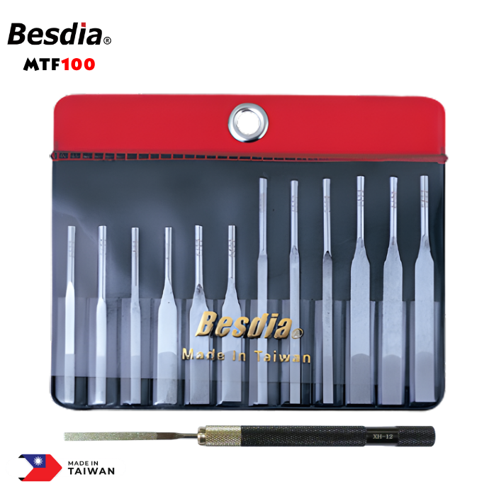 Elmas Eğe Seti 12'li BESDİA MTF100