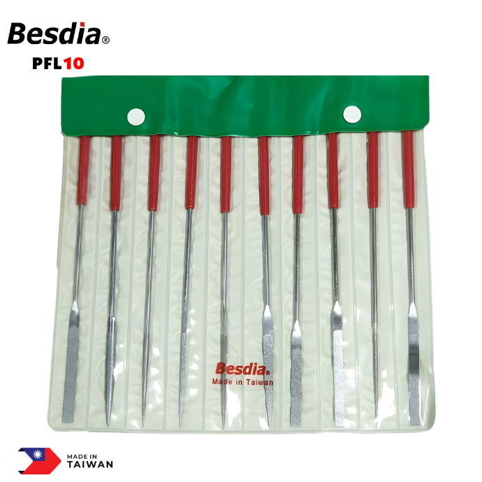 Elmas Eğe Seti 10'lu BESDİA PFL10  PVC Ambalajlı