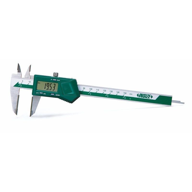 Insize 1110 Karbür Ölçme Çeneli Dijital Kumpas Sürme Tekerleksiz - 0.01mm - 0-300mm/0-12''