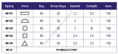 BESDİA MBF601 Diprofil Elmas Eğe Tekli